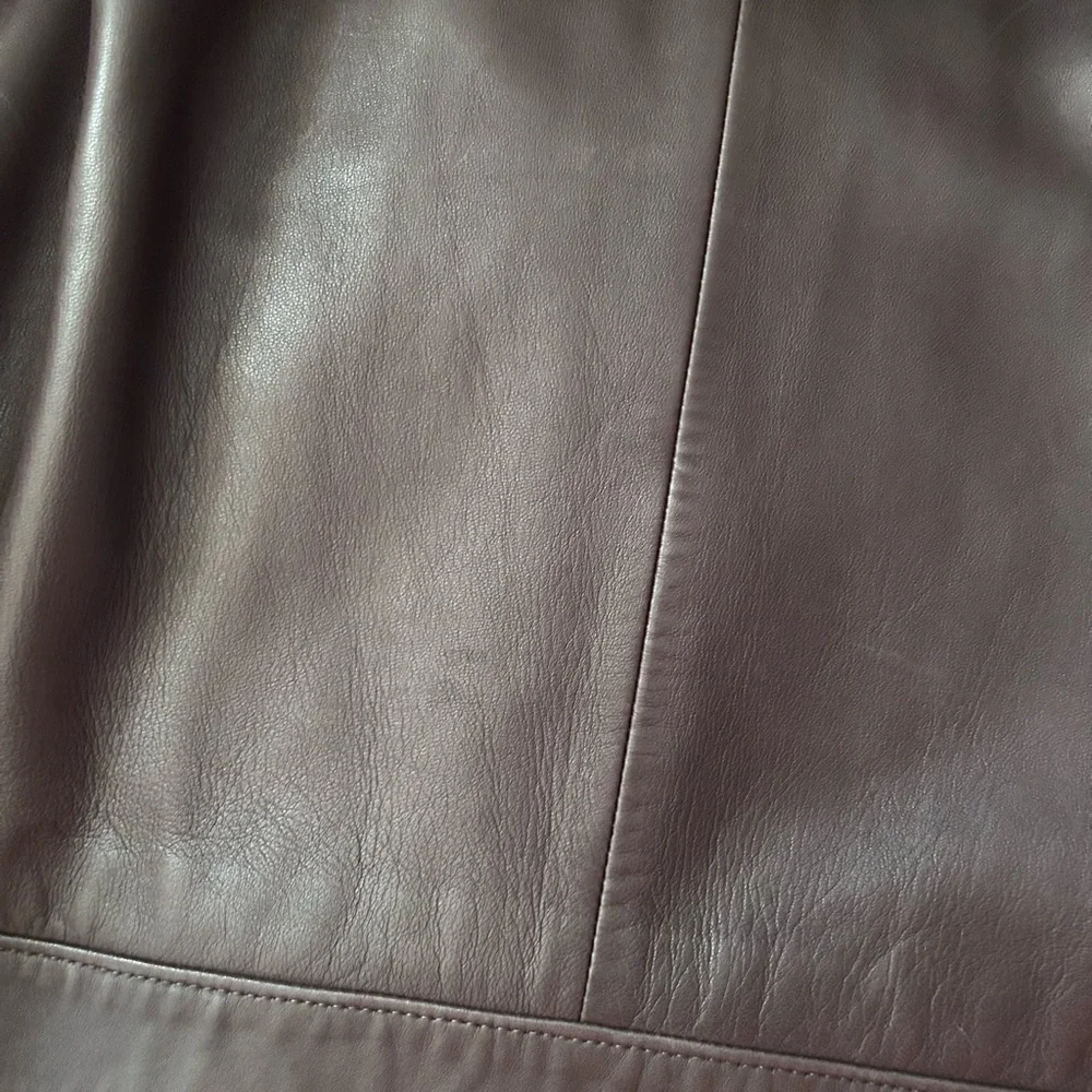 Ralph Lauren Men's Dark Brown Leather Jacket - Picture 6 of 8